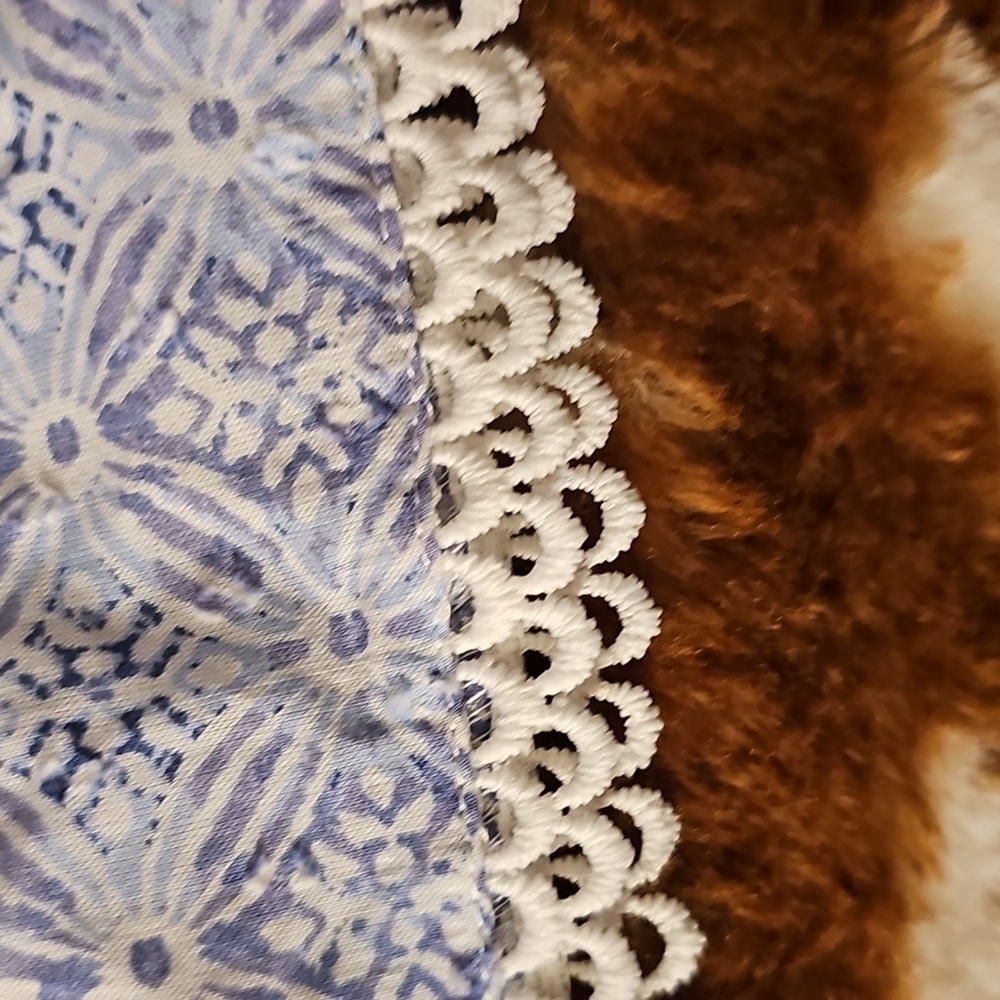 Haute Hippie Light Blue Patterned High Waist Shorts - Picture 4 of 4